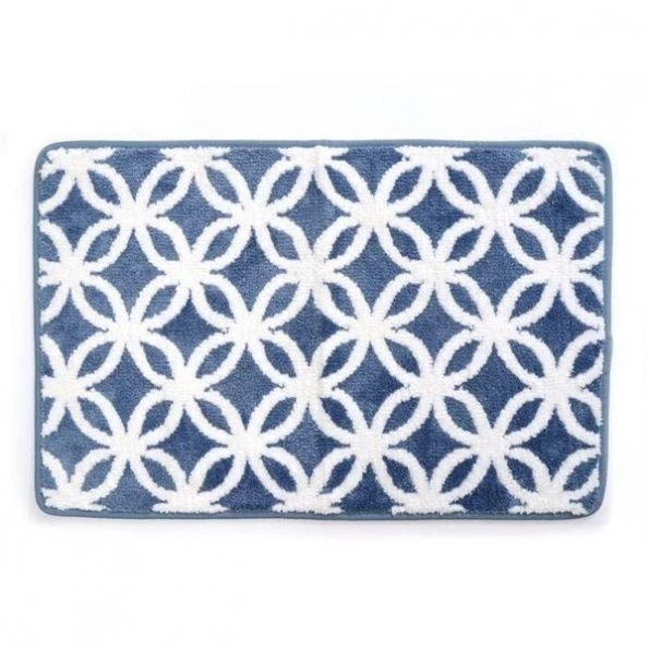 Betterbeds 20 x 39 in. Ultra Plush Opus Knitted Cut Pile Polyester Bath Mat - Blue 1 20 x 39 in. Ultra Plush Opus Knitted Cut Pile Polyester Bath Mat – Blue