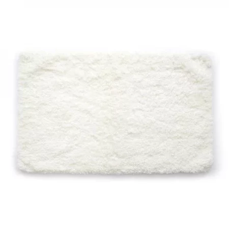 Betterbeds 21 x 4 in. Ultra Plush Polyester Shaggy Bath Mat - White