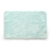 Betterbeds 21 x 34 in. Ultra Plush Polyester Shaggy Bath Mat - Aqua
