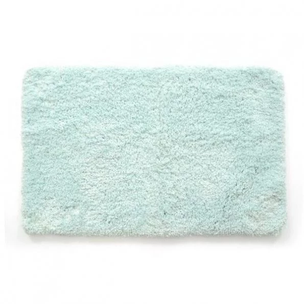 21 x 34 in. Ultra Plush Polyester Shaggy Bath Mat – Aqua