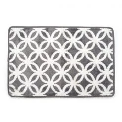 20 x 39 in. Ultra Plush Opus Knitted Cut Pile Polyester Bath Mat – Gray