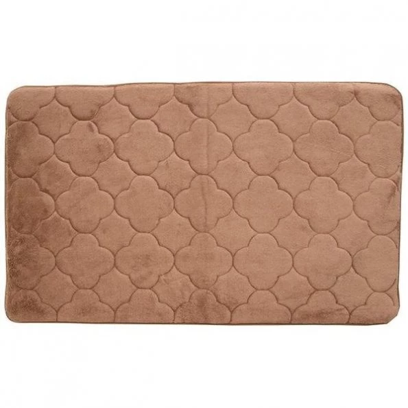 Betterbeds 21 x 34 in. Embroidered Memory Foam Bath Mat - Wood Smoke 1 21 x 34 in. Embroidered Memory Foam Bath Mat – Wood Smoke