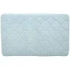 Stephan Roberts Home 34N-EM1V14-12 21 x 34 in. Embroidered Memory Foam Bath Mat - Sterling Blue