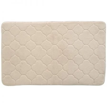 Stephan Roberts Home 40N-EM4V19-12 24 x 40 in. Embroidered Memory Foam Bath Mat - Gray Morn