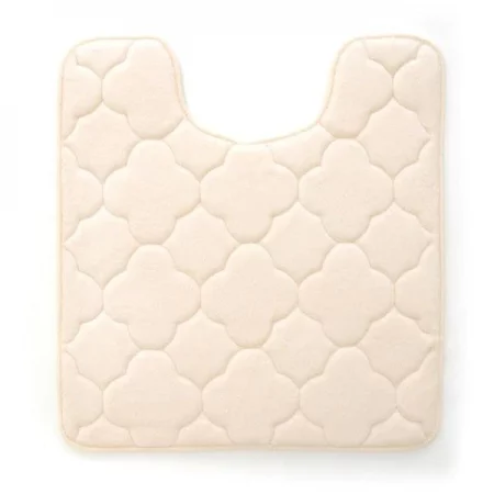 Stephan Roberts Home 24NC-EM1V17-12 21 x 24 in. Embroidered Memory Foam Contoured Bath Mat - Angora