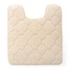 Stephan Roberts Home 24NC-EM1V15-12 21 x 24 in. Embroidered Memory Foam Contoured Bath Mat - Tapioca