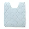 Betterbeds 21 x 24 in. Embroidered Memory Foam Contoured Bath Mat - Sterling Blue