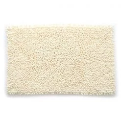 Betterbeds 21 x 34 in. Ultra Plush Jumbo Chenille Bath Mat - Cream