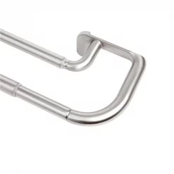 Umbra 1005892-782 0.75 in. Twilight Double Curtain Rod Set 48-88 in. – Matte Nickel