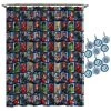 Avengers 805724 Avengers Team Shower Curtain & Hook Set