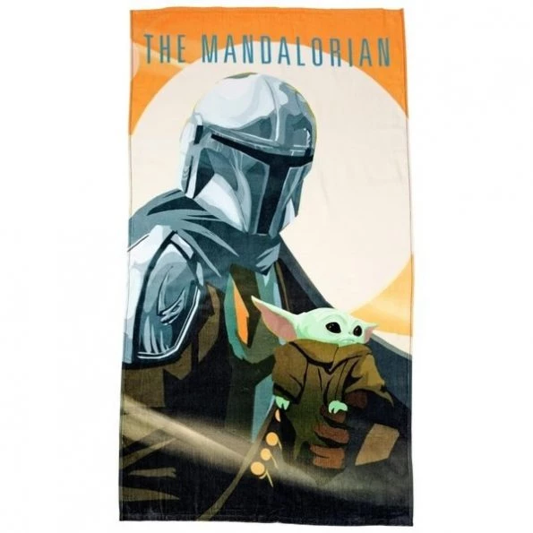 Star Wars 820823 The Mandalorian & The Child Grogu Beach Towel 1 Star Wars 820823 The Mandalorian & The Child Grogu Beach Towel