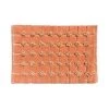 Nedia Home 27246 18 x 27 in. Cotton Tail Tufted Bath Rug; Coral