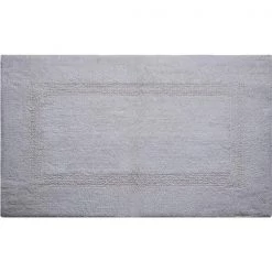 24 x 40 in. Lux Reversible Bath Rug; Grey