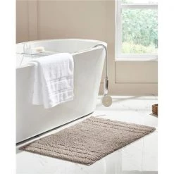 Olivia Gray RGE08105 17 x 24 in. Erin Cotton Bath Rug; Beige