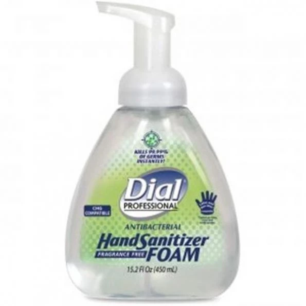 Dial DIA06040CT Antibacterial Hand Sanitizer Foam; Clear