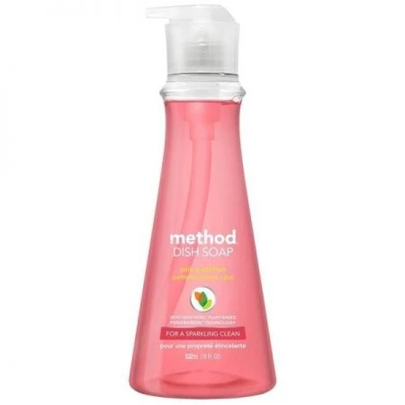 Method Home Method Products MTH00729 18 fl oz Dish Soap Pump; Pink Grapefruit