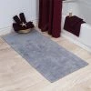 Lavish Home 67-0019-S 24 x 60 in. Plus 100 Percent Cotton Bathroom Runner; Silver