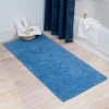 Lavish Home 67-0019-B 24 x 60 in. Plus 100 Percent Cotton Bathroom Runner; Blue