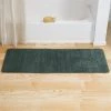 Lavish Home 67-17-G 60 x 24.25 x 0.62 in. Memory Foam Striped Extra Long Bath Mat - Green