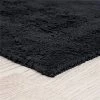 Bedford Home 67A-27571 2 Piece 100 Percent Cotton Bath Mat Set - Black