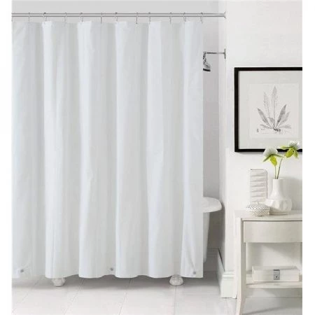Zenna Home 272350 70 x 72 in. PEVA Light Weight Shower Liner; White
