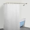 Utopia Alley Rustproof L-Shaped Corner Shower Curtain Rod Nickel