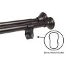 Utopia Alley DS1RB 42 - 72 in. Rustproof Aluminum Double Tension Straight Shower Curtain Rod - Oil Rubbed Bronze