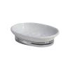 Interdesign 68861 Dish York Oval Soap Clear & Chrome - pack of 2