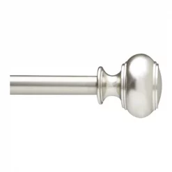 Comfortcreator 246554-411 48 x 88 in. Dorset Curtain Rod Nickel