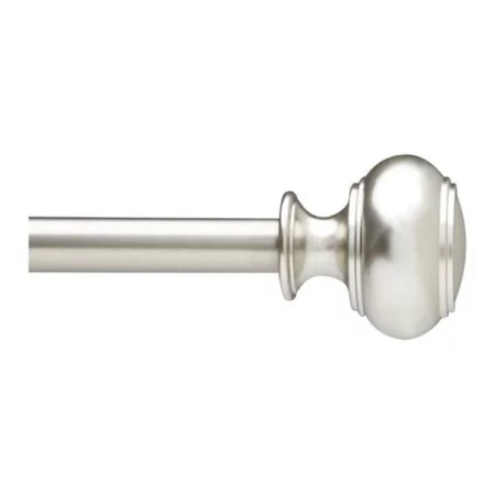 Comfortcreator 246554-411 48 x 88 in. Dorset Curtain Rod Nickel