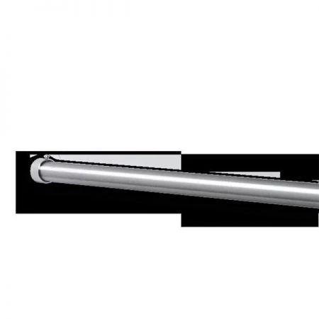 AJW UX1-A48 1 In. Diameter Shower Curtain Rod; 48 In. L - A-Type Flange