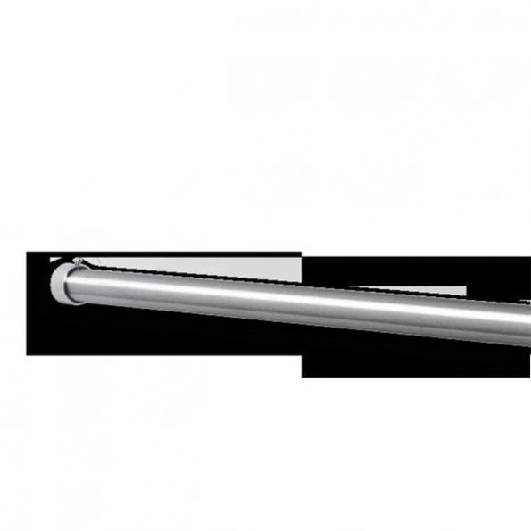 AJW UX1-A48 1 In. Diameter Shower Curtain Rod; 48 In. L – A-Type Flange