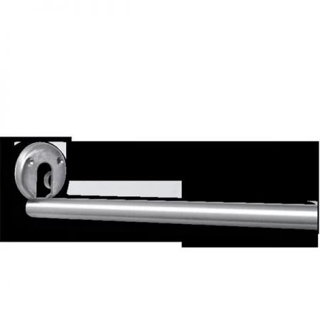 AJW UX1-E48 1 In. Diameter Shower Curtain Rod; 48 In. L - E-Type Flange