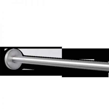 AJW UX1-J36 1 In. Diameter Shower Curtain Rod; 36 In. L - J-Type Flange