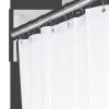 AJW UX250P-4872 48 In. W X 72 In. H Shower Curtain - Anti-Bacterial Vinyl