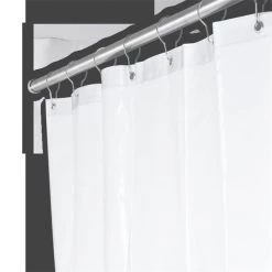 AJW UX250A-4272 42 In. W X 72 In. H Shower Curtain - Anti-Bacterial Fabric