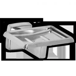 AJW UX122-BF Bright Soap Dish With Drainage Holes – Surface Mounted