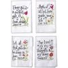 Manual Woodworkers & Weavers 93314 Hand Towel Every Good & Perfect Gift White - 16 x 28