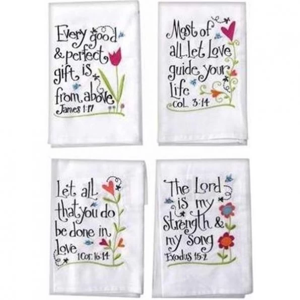 Manual Woodworkers & Weavers 93314 Hand Towel Every Good & Perfect Gift White – 16 x 28