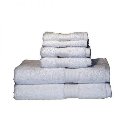 Baltic Linen 0353163200 Egyptian Majestic Heavy Weight Cotton 6 Piece Towel Set - White