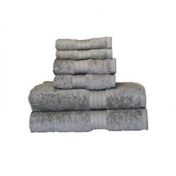 Baltic Linen 0353163230 Egyptian Majestic Heavy Weight Cotton 6 Piece Towel Set – Ice Grey