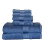 Baltic Linen 0353163250 Egyptian Majestic Heavy Weight Cotton 6 Piece Towel Set - Serenity Blue