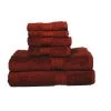 Baltic Linen 0353163260 Egyptian Majestic Heavy Weight Cotton 6 Piece Towel Set - Red