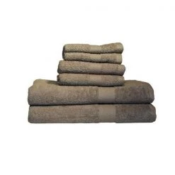 Baltic Linen 0353163390 Signet Ultra Absorbant 100 Percent Cotton 6 Piece Towel Set - Mocha