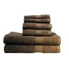Baltic Linen 0353163400 Signet Ultra Absorbant 100 Percent Cotton 6 Piece Towel Set - Cocoa