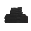 Baltic Linen 0353163440 Signet Ultra Absorbant 100 Percent Cotton 6 Piece Towel Set - Onyx