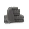 Baltic Linen 0353558640 Pure Elegance 100 Percent Turkish Cotton 6 Piece Luxury Towel Set - Charcoal