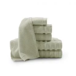 Baltic Linen 0353558670 Pure Elegance 100 Percent Turkish Cotton 6 Piece Luxury Towel Set – Sage Green