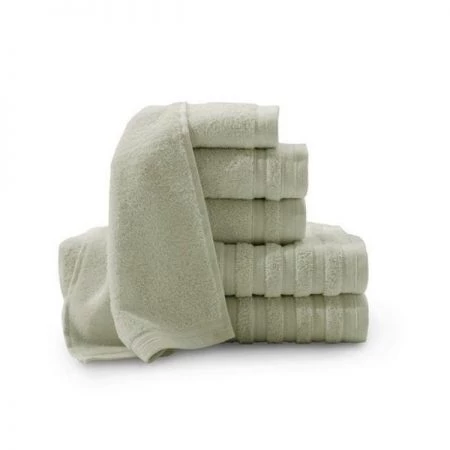 Baltic Linen 0353558670 Pure Elegance 100 Percent Turkish Cotton 6 Piece Luxury Towel Set - Sage Green
