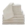 Baltic Linen 0353262420 100 Percent Cotton 12 Piece Luxury Towel Set - Cream